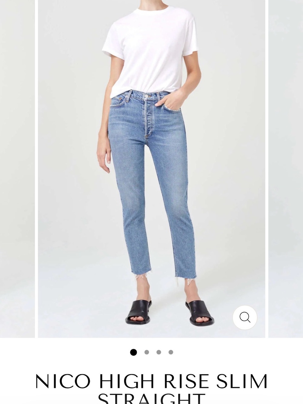 Agolde Nico High-Rise Slim Straight Jeans